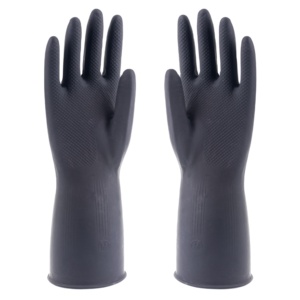 Gants de travail de sécurité industriels résistants et durables en caoutchouc chloroprène noir latex résistant à l'huile - Product Image 2