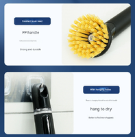 Brosse de nettoyage de cuisine à long manche en PP avec design durable et écologique pour le lavage de la vaisselle et la distribution de savon