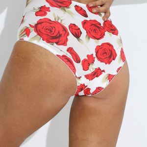 Ladies Flower Print Balconette Push up Sujetador y bragas de encaje estampado de mujer de gran tamaño - Product Image 5