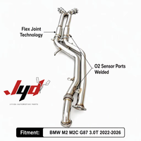 Tuyau d'échappement intermédiaire JYD pour BMW M2 M2C G87 S58 3.0T 2022-2026 en acier inoxydable 304, système d'échappement haute performance pour course