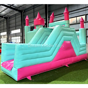 Công chúa PVC <span class=keywords><strong>Inflatable</strong></span> Combo trượt đẹp cầu vồng Jumper lâu đài cho trẻ em cho thuê bên nhảy vui vẻ nhà công viên Blower - Product Image 4