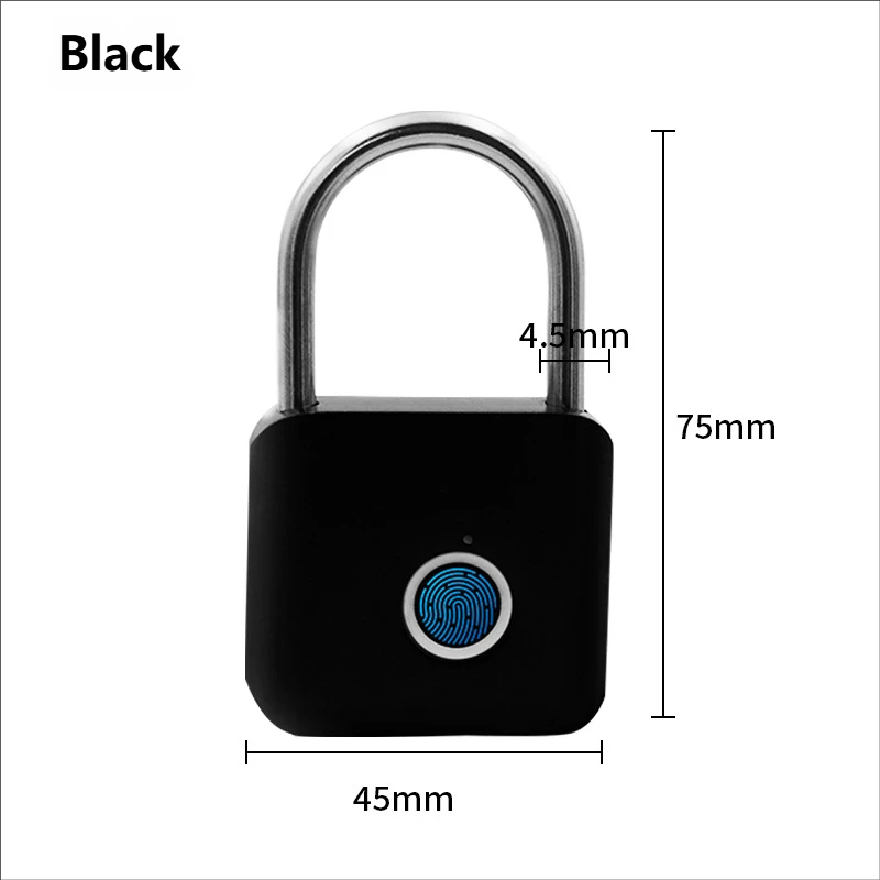 Cadenas rond noir - 30 empreintes digitales