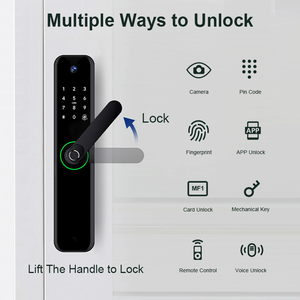 Cerradura de Puerta Inteligente Liliwise Personalizada al por Mayor, Cerradura Digital sin Llave Tuya Ttlock, Impermeable, con Cámara - Product Image 2