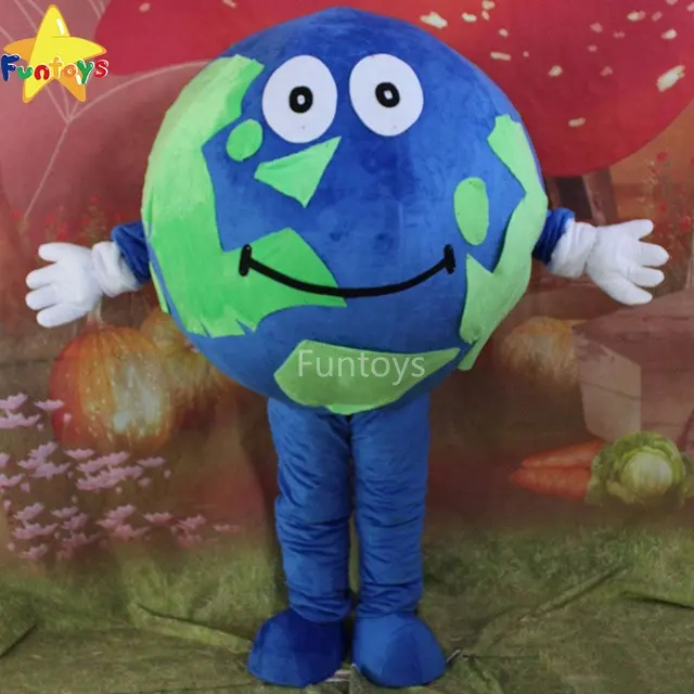 Funtoys Ambientale Blue Earth Globe Costume Della Mascotte Commerciale Cospay Per Adulti