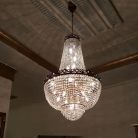 Lustre en cristal de panier antique d'empire de vente en gros bon marché fabriqué en Chine