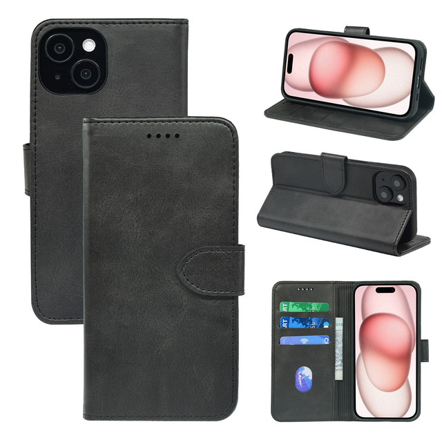 Case for iPhone 16 15 14 13 11 12 Mini Pro X XS Max 16E XR 8 7 6S Plus Handy Coque Phone Bags Luxury Leather Wallet Cover