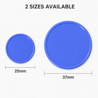 Jetons en plastique PP 37 mm personnalisables avec logo, colorés, pour jeux d'arcade, lave-auto, distributeurs automatiques et divertissement, vente en gros en vrac direct usine