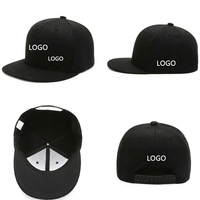 Casquette Snapback Hip-hop Réglable Unisexe Style Américain Six Panneaux à Visière Plate, Rétro Britannique et Français, 100% Acrylique, pour la Danse Urbaine