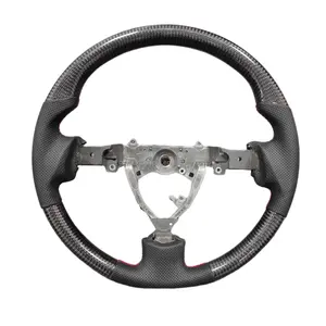 Suitable For Toyota 2007-2019 FJ Cruiser Steering Wheel Black Leather Real Carbon Fiber Steering Wheel