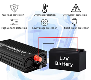 Sistema de Energía Solar para el Hogar HOULI, Inversor de Corriente para Automóvil de Onda Sinusoidal Pura de 6000w 12v a 220v, Inversor de Potencia de 3000w 4000W 5000w - Product Image 6