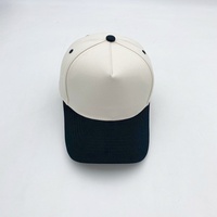 Gorras de Béisbol de Cinco Paneles de Algodón de Alta Calidad, Dos Tonos, con Logotipo Bordado, Gorra Snapback, Logotipo Personalizado, Gorra Deportiva de Béisbol