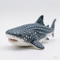 PVC-Festkörper-Simulation Meerestier-Figurenspielzeug Haie Wale Delfin Badespielzeug Plastikkuchen Spielzeug Meerestier-Figur