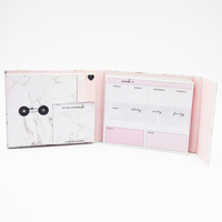 Ensemble de bloc-notes collant imprimé en couleur à trois dossiers A5