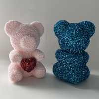 Articles de la Saint-Valentin 2026, Coffrets Cadeaux de Mariage et de Thanksgiving pour Femmes, Ours en Peluche Écologique pour la Décoration Intérieure, Modèle en Polystyrène