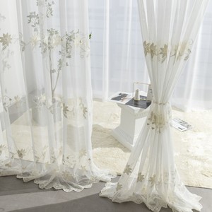 ผ้าม่านลูกไม้สีพื้นสไตล์นอร์ดิกโมเดิร์น สีขาวโปร่งแสง สำหรับห้องนั่งเล่น ห้องนอน ตกแต่งบ้าน ผ้าม่านกั้นห้อง - Product Image 2