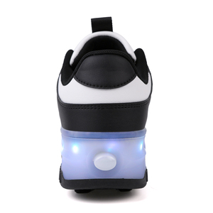 Zapatos de Patinaje con <span class=keywords><strong>Luces</strong></span> LED para Niños, Zapatos Deportivos para Exteriores, Ruedas Desmontables, Material de Cuero Transpirable, Entresuela de TPR - Product Image 2