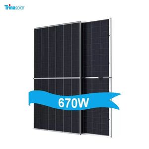 In Eu Stock Trina <strong>Solar</strong> <strong>Panels</strong> Vertex S Tsm 450w 500w 550w 600w 670w 132 Cells Half Cut Mono Pv Modul - Product Image 3