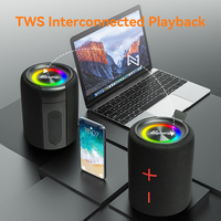 Speaker Boombox 2-in-1 40W dengan Subwoofer Nirkabel Magnetik Lepas Pasang, Stereo Bass Elektronik Tahan Air