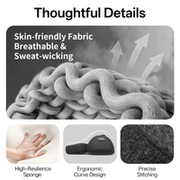 Coffret Cadeau de Massage Électrique : Masque de Sommeil en Soie Chauffant et Coussin de Massage Cervical pour Soulagement Musculaire