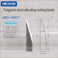 JWEI Serie Wolframkarbid Oszillierende Klinge Hochverschleißfeste Vibrationsmesser für Leder-, Schaum- und Kartonschneiden, J306-T