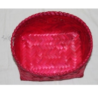 Panier en bambou naturel multi-usages, boîte de rangement réutilisable pour fruits, collations, artisanat, emballage cadeau et organisation de la maison