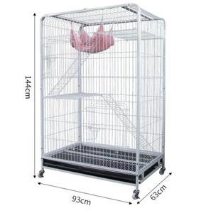 Sang Trọng Sắt Gấp Vật Nuôi Lồng Con Chó Thở Nhà Trong Lớn Vừa Kích Thước Nhỏ Với Mô Hình Rắn Đóng Gói Trong Hộp - Product Image 2