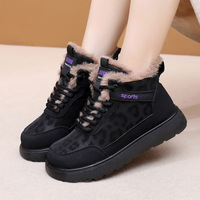 Nouvelles bottes de neige pour femmes, mi-montantes, avec doublure en fausse fourrure courte, design plateforme épaissi pour plus de chaleur, en polyuréthane