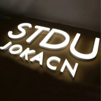 Enseigne de magasin personnalisée DakeSign en acier inoxydable avec éclairage frontal LED, acrylique, étanche IP65, décoration, couleurs personnalisées