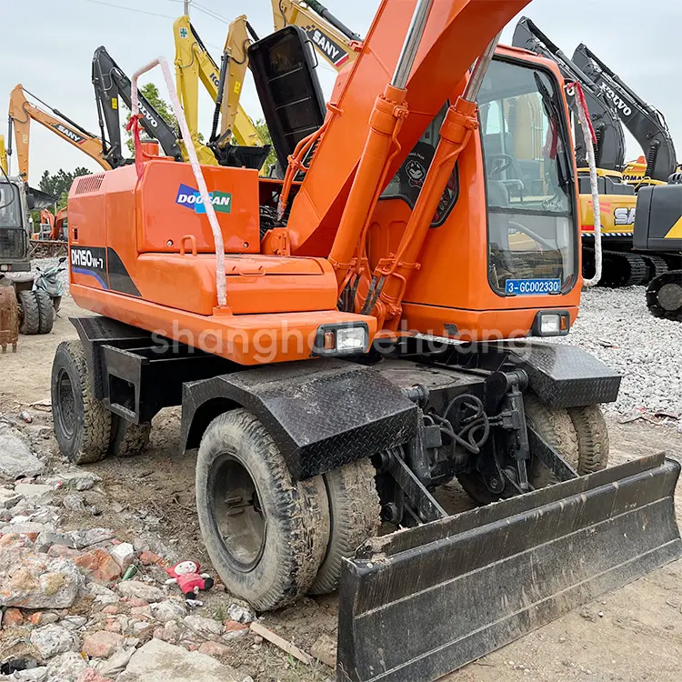 Cheap Price Used Doosan dh150 Wheel Excavator High Performance On Hot Sale