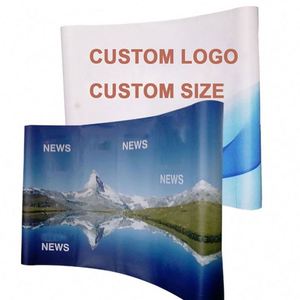 Best Selling Portable <b>Backdrop</b> <b>Stand</b> Wall Straight Shape for Trade Show Exhibition Events Custom Straight Fabric Pop up Display - Product Image 1