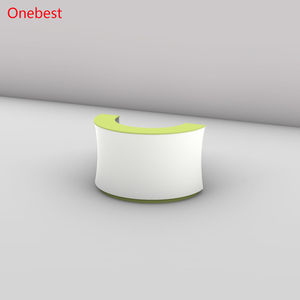 Comptoir <span class=keywords><strong>de</strong></span> caisse moderne en Corian pour magasin <span class=keywords><strong>de</strong></span> vêtements pour femmes, demi-rond, portable, comptoir <span class=keywords><strong>de</strong></span> réception d'église en surface solide - Product Image 3