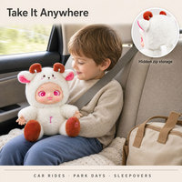 Sac à dos pour enfants en forme de mouton mignon avec fonction de rangement, lumière et musique