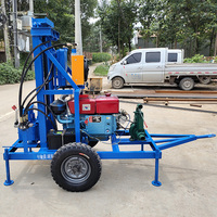 Offre Spéciale : Machine de Forage de Puits Profonds de 100 Mètres, Mini Foreuse Hydraulique sur Roues pour le Forage de Puits Ruraux