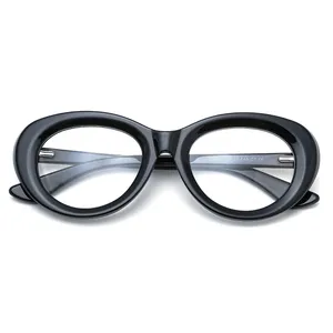 Новинка 2022, ацетатные оптические очки, оправа для очков, Классическая овальная оправа в стиле ретро, ацетатная оправа для очков