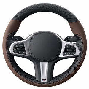 <span class=keywords><strong>Funda</strong></span> de <span class=keywords><strong>Volante</strong></span> de Cuero de Microfibra Cosida a Mano por Diseñador Personalizado para <span class=keywords><strong>BMW</strong></span> Serie F E83 X3 M240i I4 330i 2022 6GT - Product Image 1