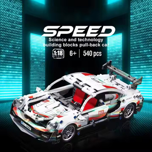 Xe hơi mới dành cho đồ chơi lắp ráp <span class=keywords><strong>Technic</strong></span> RC Super Racing Car tỷ lệ 1:18, dành cho bé trai từ 5 đến 7 tuổi, mô hình lắp ráp bằng khối xây dựng - Product Image 4