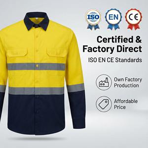 Vêtements de travail réfléchissants et durables Hivis, vêtements de ferme, chemise et pantalon - Product Image 4