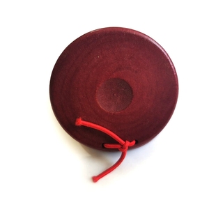 Castagnettes à doigts en bois massif rouge de 6,7 cm, forme ronde, instrument de percussion rythmique Orff pour enfants - Product Image 3