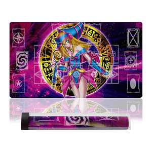 Ygo Goochelaar Meisje Playmat Custom Design Duel Mat Anti-Fade Dye Sublimatie Printing Wedstrijdpad Met Magische Zones - Product Image 1