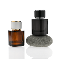 Penjual Grosir Botol Parfum Desain Ramah Lingkungan Dinding Tebal Persegi 30ml/50ml/100ml Kustom yang Laris Manis