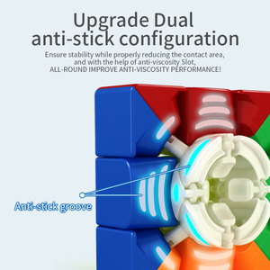 Khối lập phương từ tính MOYU RS3M RS2M RS4M 3x3x3, đồ chơi xếp hình <span class=keywords><strong>3D</strong></span> giáo dục, khối lập phương kỳ diệu, hộp nhựa trong suốt, đồ chơi unisex, chất liệu ABS, nhiều màu sắc - Product Image 6