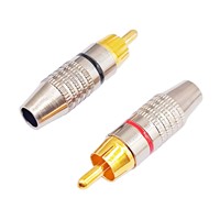 Connecteur de haut-parleur, adaptateur audio vidéo RCA, prise Lotus, connecteur audio PIN, alliage RCA HIFI, prise mâle RCA pour caméra de vidéosurveillance