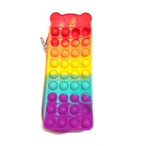 Nouvelle trousse à crayons grande capacité en silicone, anti-stress, motif dessin animé tue-rongeurs, jouet à presser, pour le commerce transfrontalier - Product Image 5