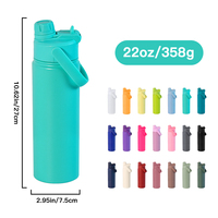 Bouteille d'eau isotherme en acier inoxydable à double paroi avec logo personnalisé OEM, 18 oz, 32 oz, 22 oz, 25 oz