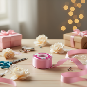 Nastro in Raso Ilan 3,8cm 25Y Rosa Amaranto D-44 - Product Image 2