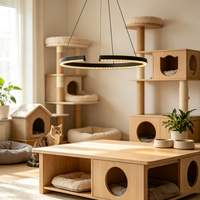 Luminaire suspendu LED en forme de U, aluminium et acrylique gris foncé, vente en gros directe d'usine, taille personnalisée, lampe pour salle à manger et salon