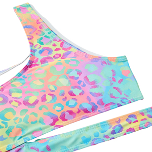 Traje de Baño Colorido Arcoíris para Niñas, Traje de Baño Infantil para Piscina, Playa y Fiestas - Product Image 4