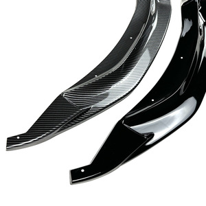 Amp-Z Front Lip <b>Splitter</b> For Bmw M3 M4 F80 F82 F83 2015-2020 Piano Black Carbon Fiber Texture Polished Finish - Product Image 3