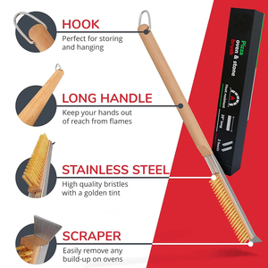 <span class=keywords><strong>Brosse</strong></span> <span class=keywords><strong>à</strong></span> griller <span class=keywords><strong>en</strong></span> <span class=keywords><strong>laiton</strong></span> de 26 pouces, <span class=keywords><strong>brosse</strong></span> <span class=keywords><strong>à</strong></span> barbecue <span class=keywords><strong>pour</strong></span> la cuisine <span class=keywords><strong>en</strong></span> plein air, outil de nettoyage de barbecue <span class=keywords><strong>à</strong></span> poils doux et résistants - Product Image 2