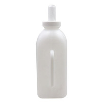 Bouteilles d'alimentation en plastique épaissi de 2 L pour bétail et moutons, avec tétines, pour la vente en gros